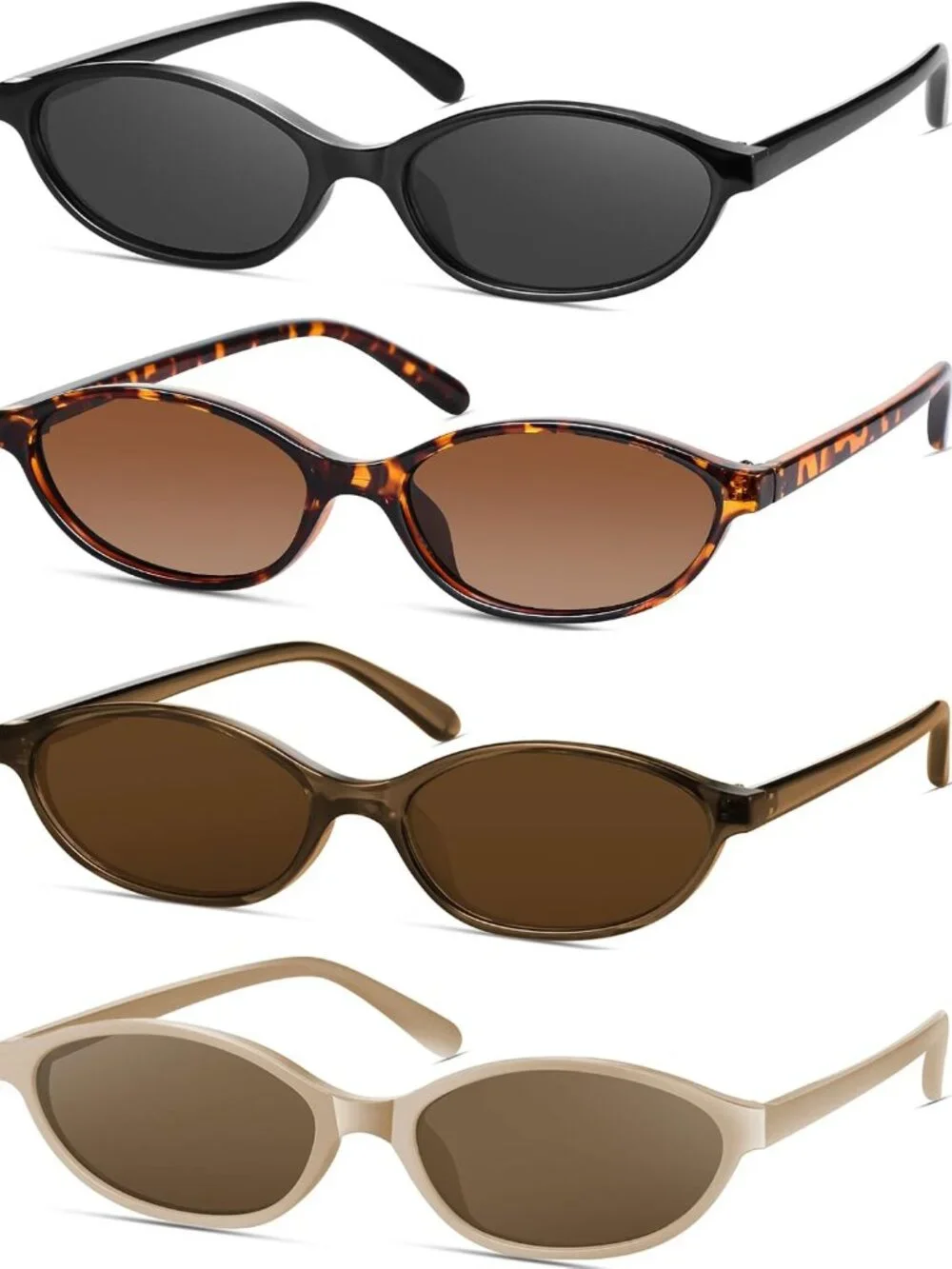 Fashionable Cat Eye Sunglasses for Women - 4 Pack with Gradient UV Protection